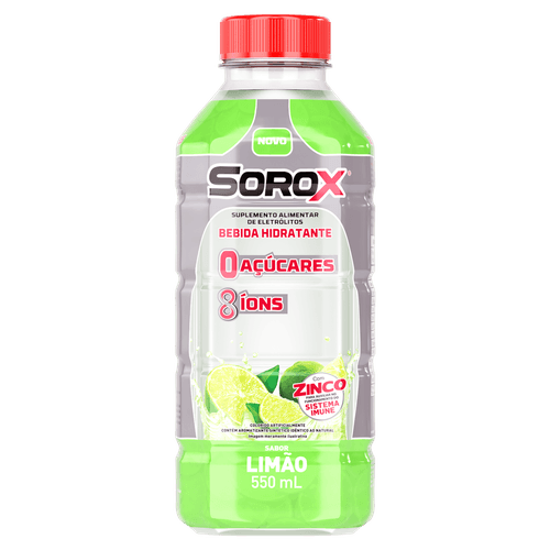 Bebida Isotônica Sorox Limão 550ml