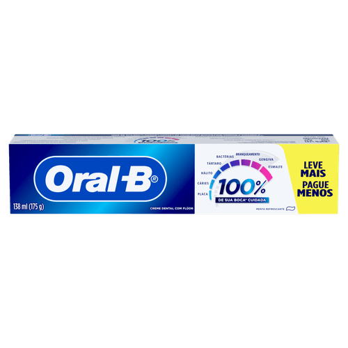 PASTA DE DENTE ORAL-B MENTA REFRESCANTE 175G
