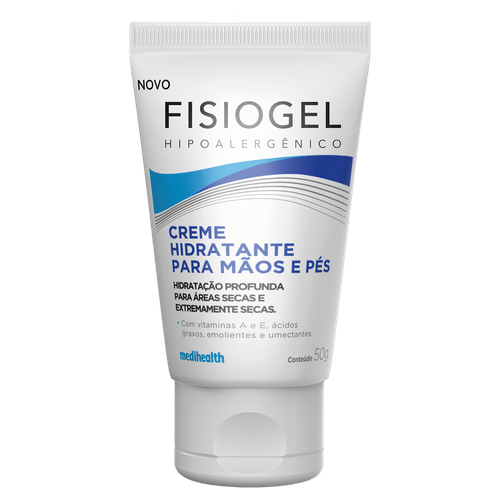 Creme Mãos e Pés Hidratante Fisiogel Bisnaga 50g
