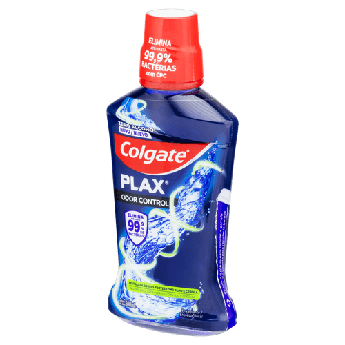 Enxaguante Bucal Zero Álcool Colgate Plax Odor Control Frasco 500ml