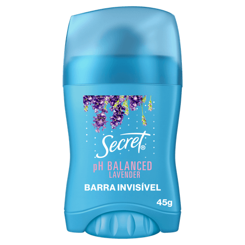 Desodorante Antitranspirante Barra pH Balanced 45g Lavanda Secret