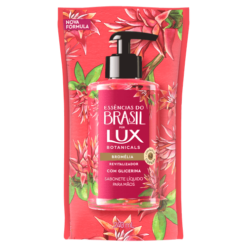 Sabonete Líquido para as Mãos Lux Botanicals Essências do Brasil Bromélia Refil -  240ml