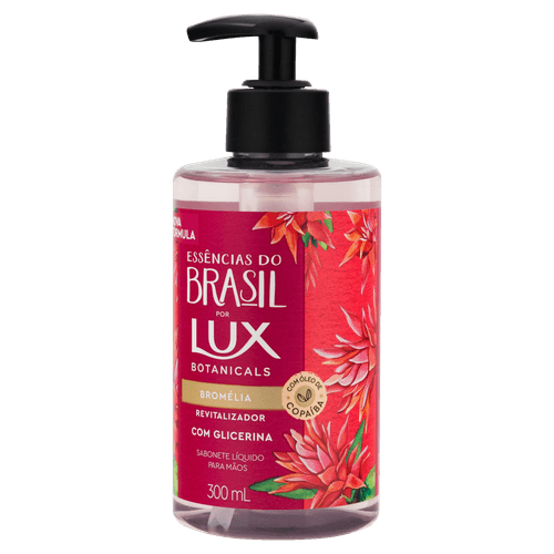 Sabonete Líquido para as Mãos Lux Botanicals Essências do Brasil Bromélia - 300ml