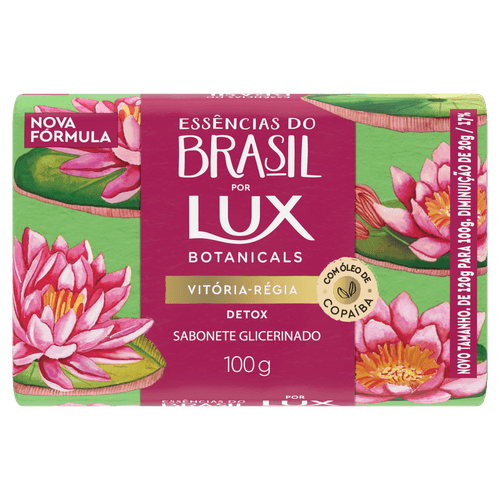Sabonete Barra Lux Botanicals Essências Do Brasil Vitória Régia - 100g
