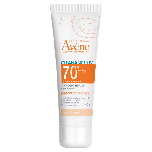 Protetor Solar Facial Avéne Antioleosidade FPS 70 Fluido 40g