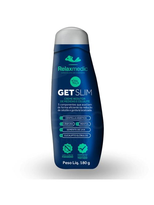 Gel Get Slim Redutor de Medidas e Celulite Relaxmedic - 180g