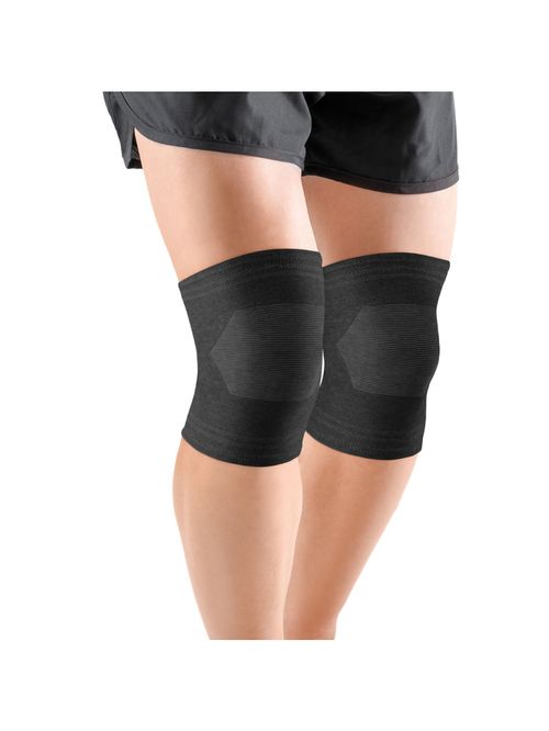 Joelheira Elástica Bamboo Hidrolight - Preta - Tamanho G