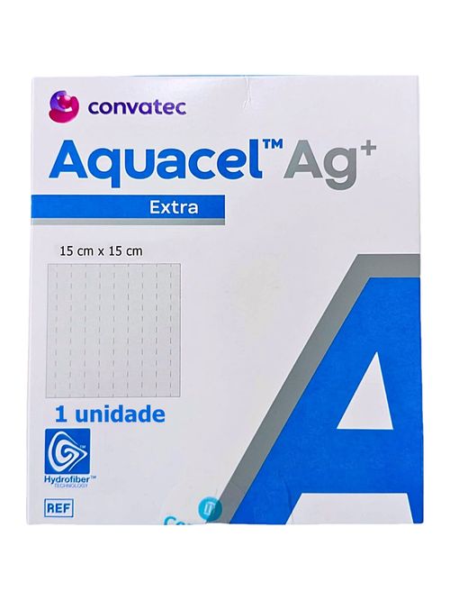 Curativo Aquacel Ag+ Extra Convatec 413568 - 15cm x 15cm - unidade