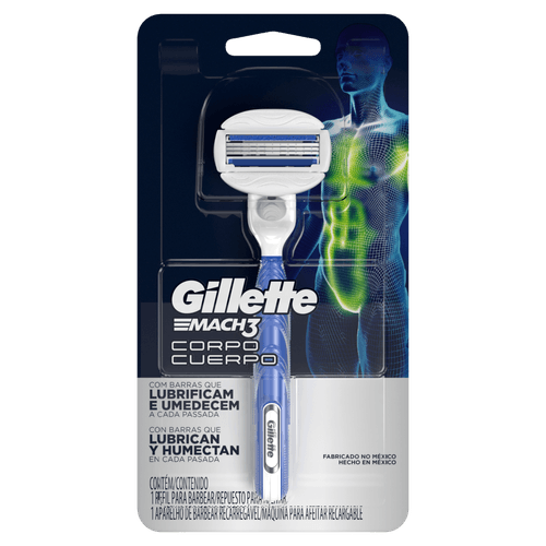 Aparelho de Depilação Gillette Mach3 Corpo - 1 unidade