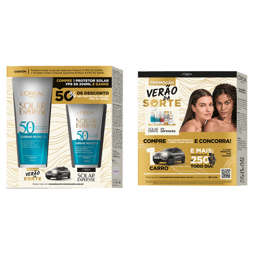 Kit Protetor Solar Corporal Expertise Supreme Protect 4 FPS 50 200ml+FPS 50 120ml