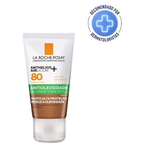 Protetor Solar Facial La Roche-Posay Anthelios Airlicium FPS 80 Gel Creme Cor 5.0 – 40g