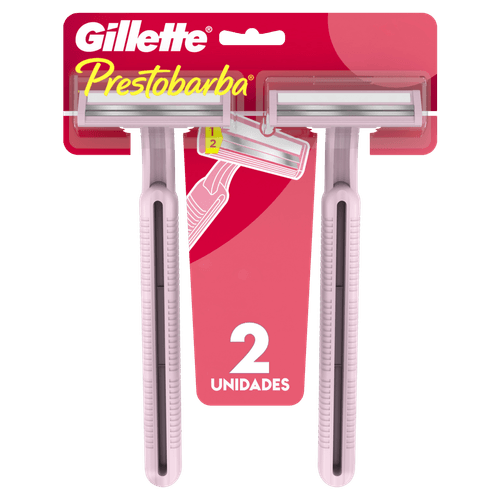 Depilador Descartável Prestobarba Feminino 2 Unidades Gillette
