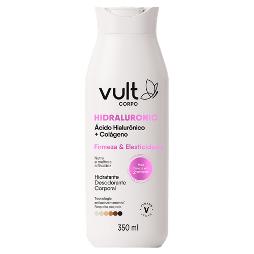 Hidratante Desodorante Corporal Vult Corpo Hidraluronic Firmeza e Elasticidade - 350ml