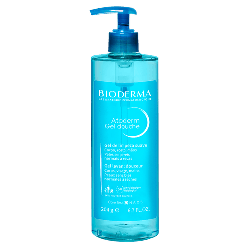 Gel de Limpeza Suave Atoderm Azul Claro 204g Bioderma