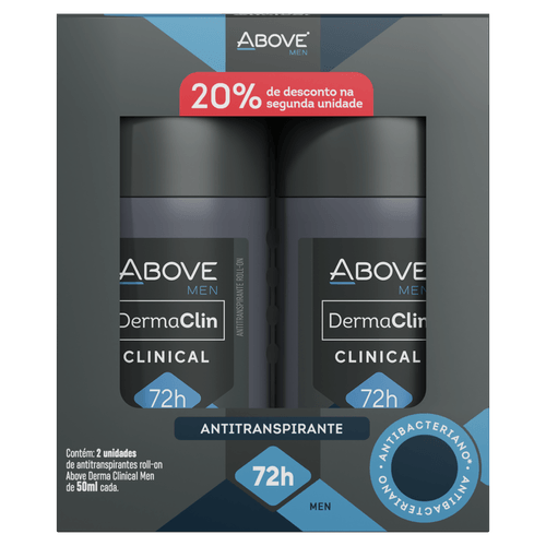 Kit Desodorante Rollon Duo Dermaclinical Men - Above
