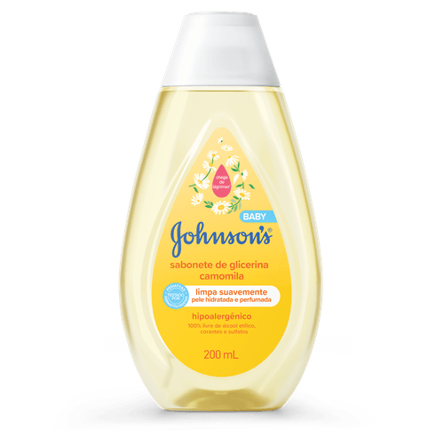 Sabonete Líquido de Glicerina Camomila Johnson's Baby Cabeça aos Pés-200ml