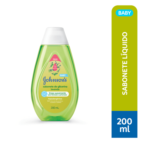 Sabonete Líquido de Glicerina Lavanda Johnson's Baby 200ml