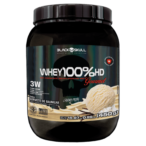 Suplemento Alimentar em Pó Whey HD Gourmet Black Skull Chocolate - 900g