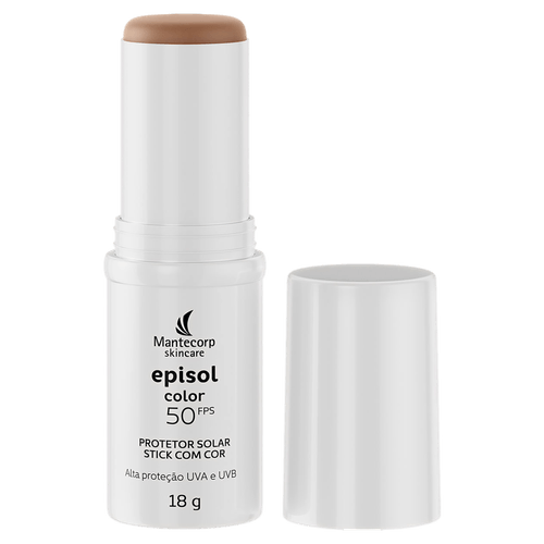 Protetor Solar Facial Color Stick FPS 50 Médio 18g Episol