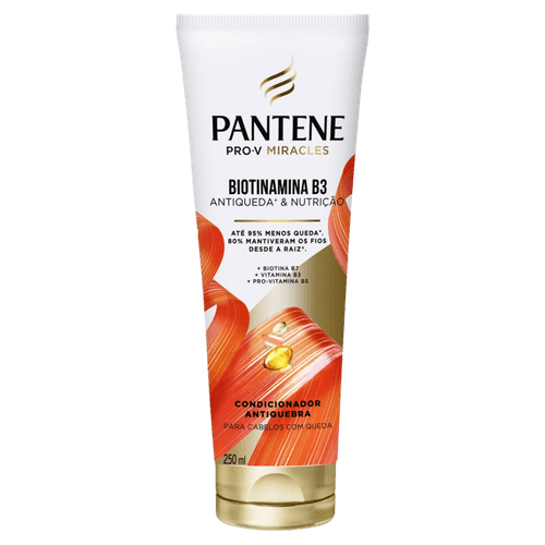 Condicionador Antiquebra Pantene Biotinamina B3 Antiqueda & Nutrição - 250ml