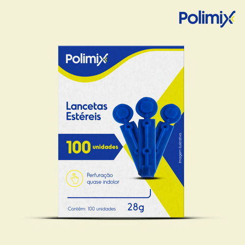 Lanceta Polimix 28g - 100 Unidades