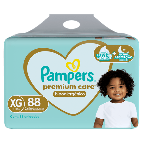 Fralda Pampers Premium Care 88 Unidades XG