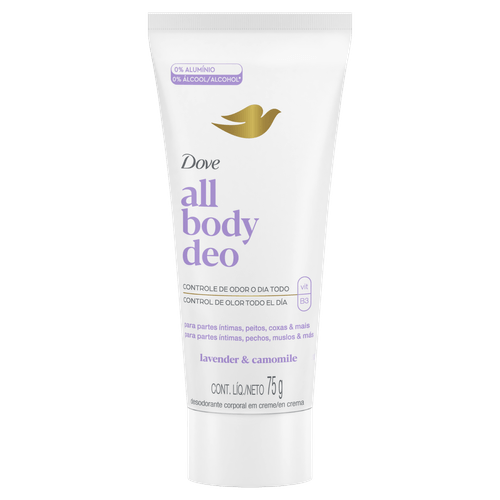 Desodorante Creme Lavender & Camomile Dove All Body Deo - 75g