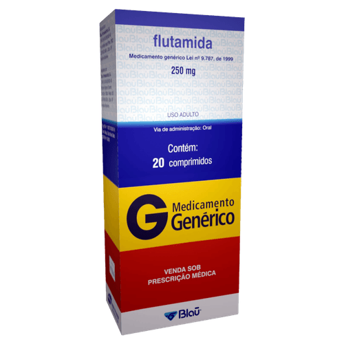 Flutamida 250mg Blau - 20 Comprimidos