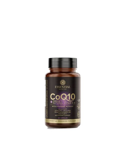CoQ10 + Ômega 3TG + Natural Vitamin E Essential Nutrition 120caps