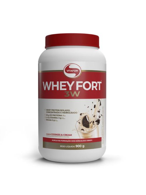 Whey Fort 3w Cookies E Cream Vitafor 900g