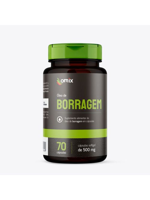 Óleo de Borragem Omix 500mg 70cáps
