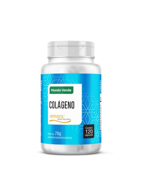 Colágeno Verisol com Vitamina C Selênio e Zinco 120 Cápsulas Mundo Verde