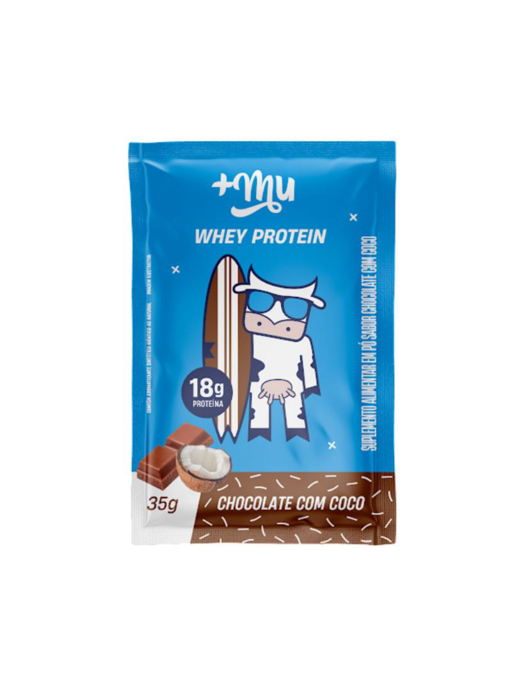 Whey Protein Concentrado Chocolate com Coco 35g +Mu