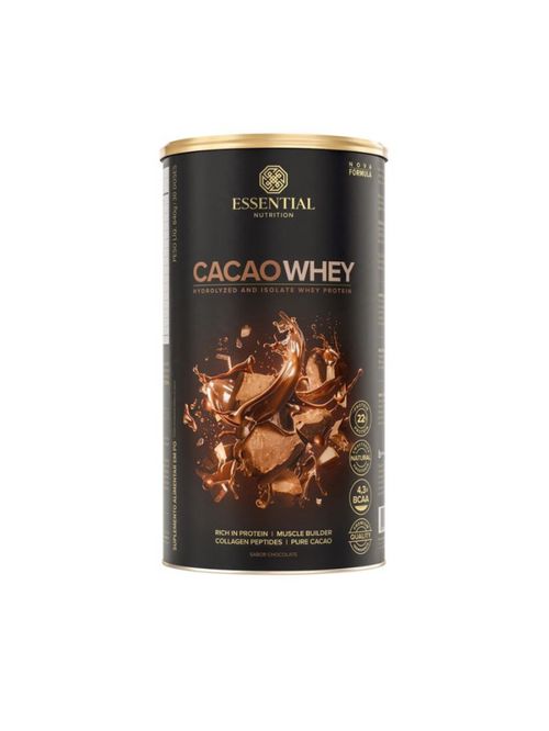 Cacao Whey Protein Hidrolisado e Isolado 840g Essential Nutrition