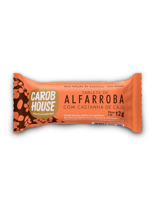 Alfarroba Bombom Castanha Caju Carob House 12g
