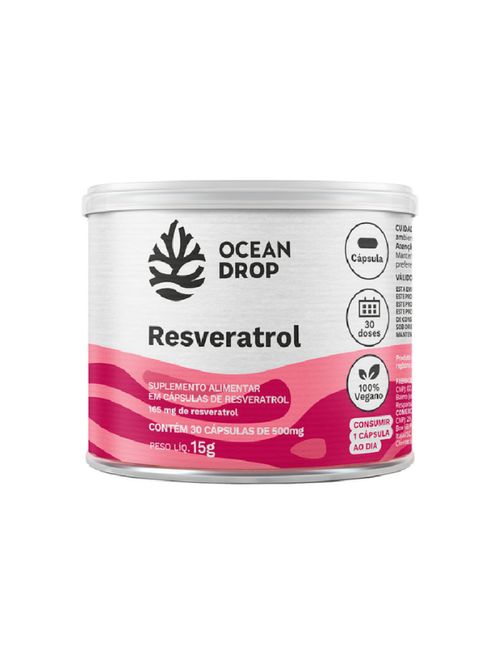 Resveratrol Ocean Drop 500mg 30cáps