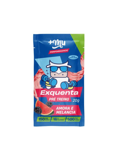 Exquenta Pré-treino Amora e Melancia Mais Mu Performance 20g