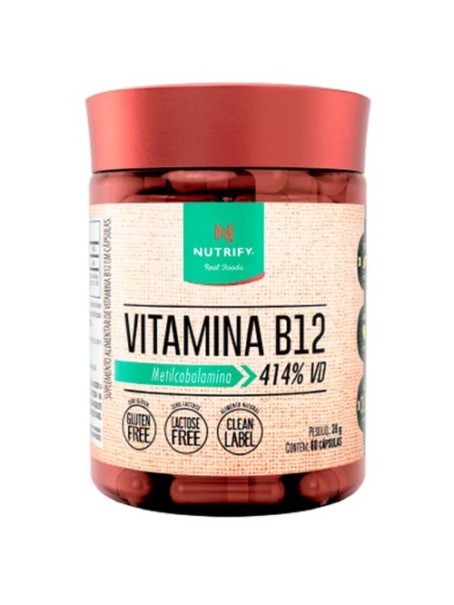 Vitamina B12 Nutrify 60 cápsulas