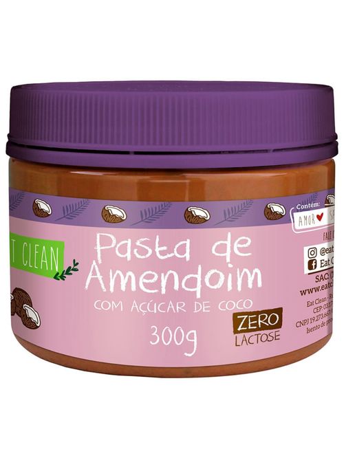 Pasta de Amendoim Açucar de Coco 300g - Eat Clean