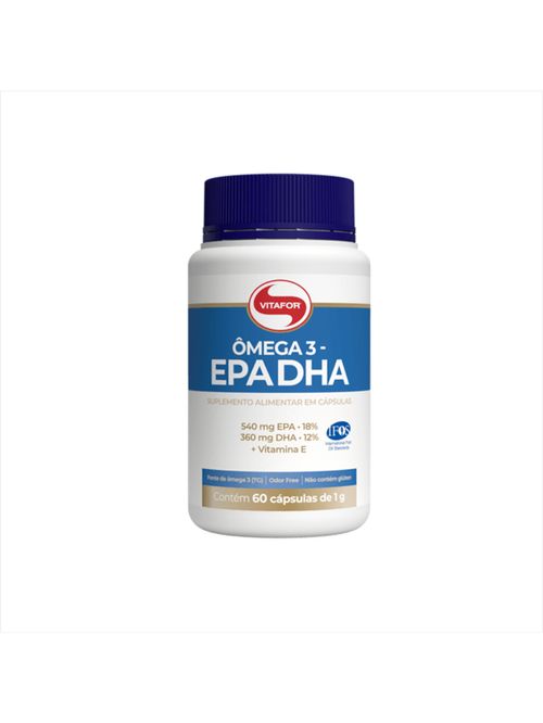 Ômega 3 EPA DHA Vitafor 1000mg com 60 cápsulas