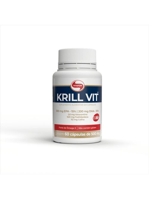 Krill Vit Vitafor 500mg com 60 cápsulas