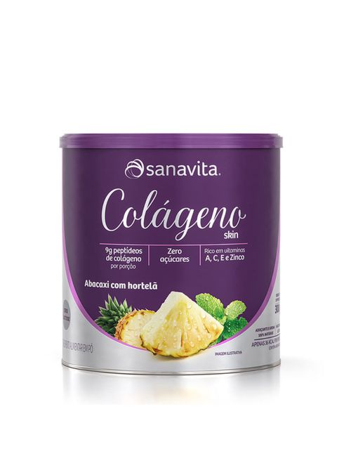 Colágeno Skin Abacaxi Com Hortelã 300g - Sanavita