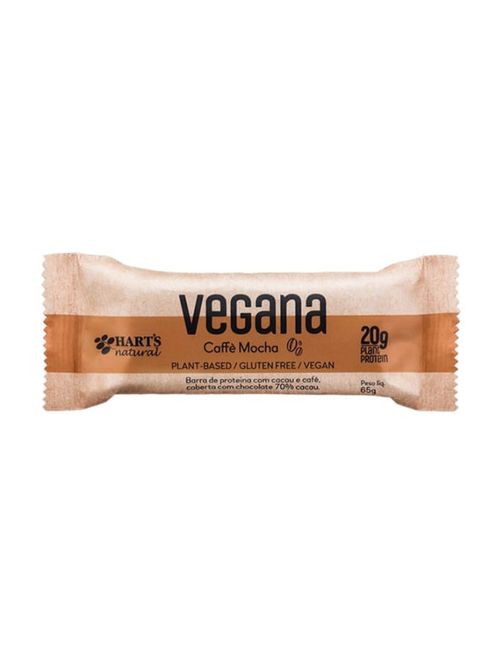 Barra de Proteína Vegana Caffè Mocha 65g - Hart's Natural