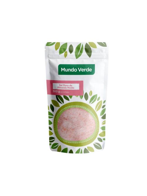Sal Rosa Do Himalaia Moído Mundo Verde 500g