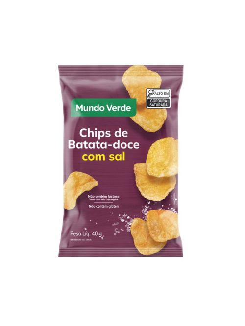 Chips de Batata Doce com Sal Mundo Verde 40g