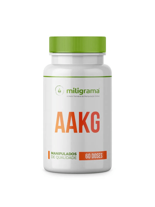 AAKG Arginina Alfa Cetoglutarato 1500mg 60 doses: Musculação Total