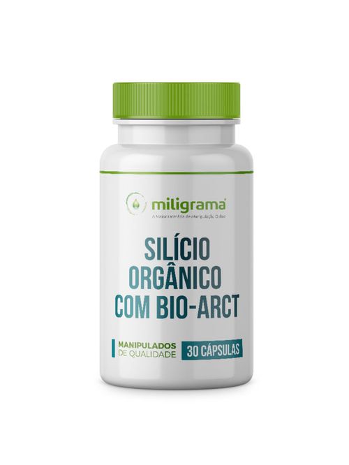 Silicio Orgânico 200mg com Bio Arct 100mg com Selo de Autenticidade 30 Cápsulas