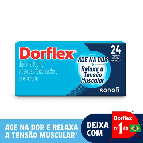 Dorflex Analgésico e Antitérmico Dipirona 300mg - 24 Comprimidos