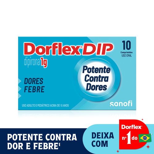 Analgésico e Antitérmico Dipirona Dorflex 1g - 10 Comprimidos