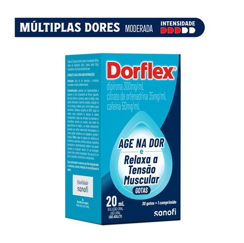 Dorflex Analgésico e Antitérmico Dipirona 300mg Gotas - 20ml